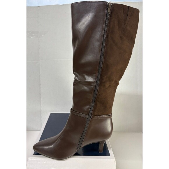 Karen Scott Women's FREYLN Comfort Insole Thigh-High Boots Chocolate Size 9.5M - Picture 3 of 7